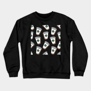 Caffeine Fix Coffee Cups Crewneck Sweatshirt